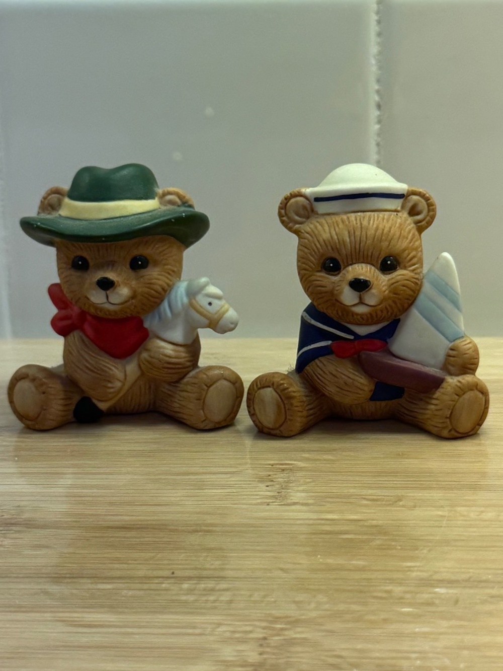 Homco mini bears, set of two vintage